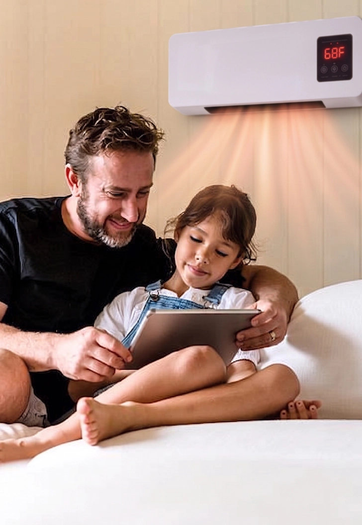 Family staying warm with Cozy Cove Pro